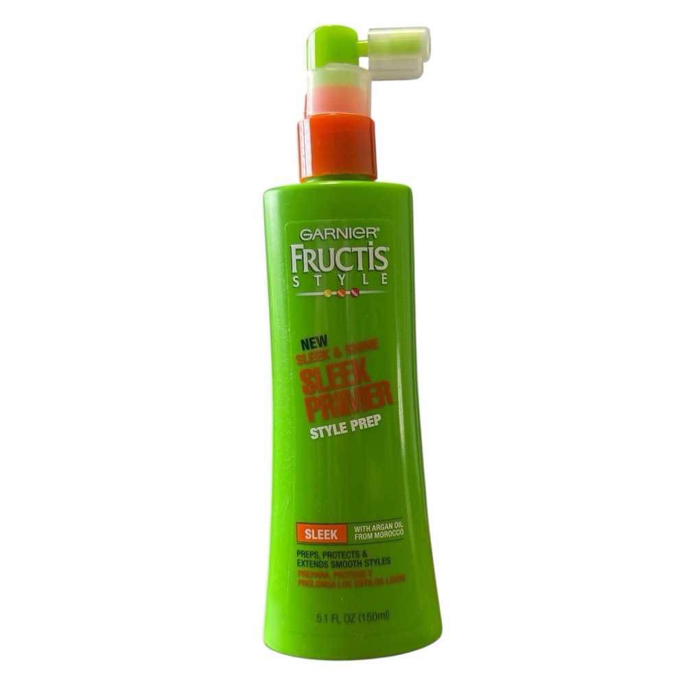 Garnier Fructis Sleek & Shine Primer Style Prep Protects Argan Oil 5.1 oz New